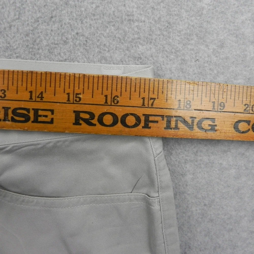 Calvin Klein Chinos Mens 34x34 Straight Leg Light Gray Cotton Twill Pants Casual